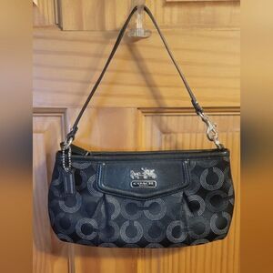 Coach EUC Small Signature Canvas Carrage Logo Bag